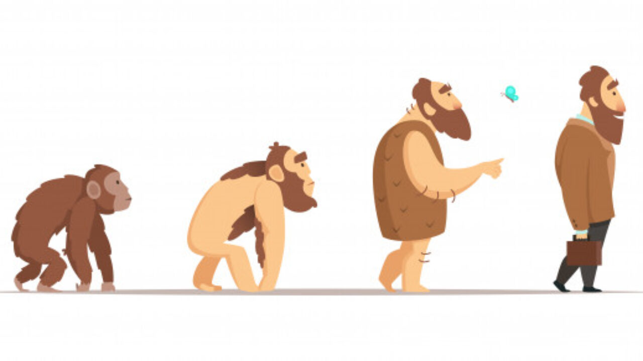 猿人 原人 旧人 新人 長い時間をかけて人類は少しずつ現代人に近い姿に進化していく Iq