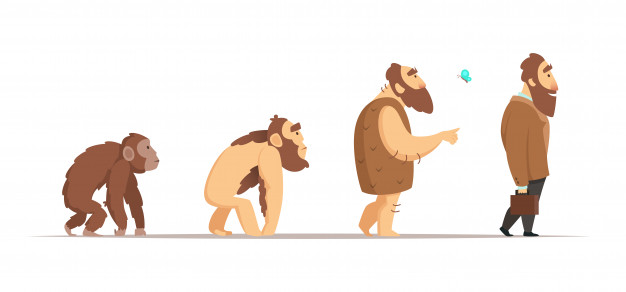猿人 原人 旧人 新人 長い時間をかけて人類は少しずつ現代人に近い姿に進化していく Iq