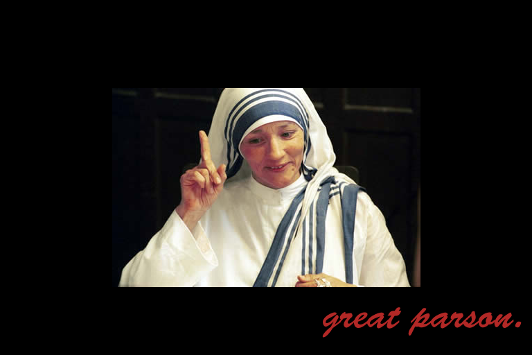 マザー テレサ いちばん大切な薬は 優しい愛と思いやりです Iq