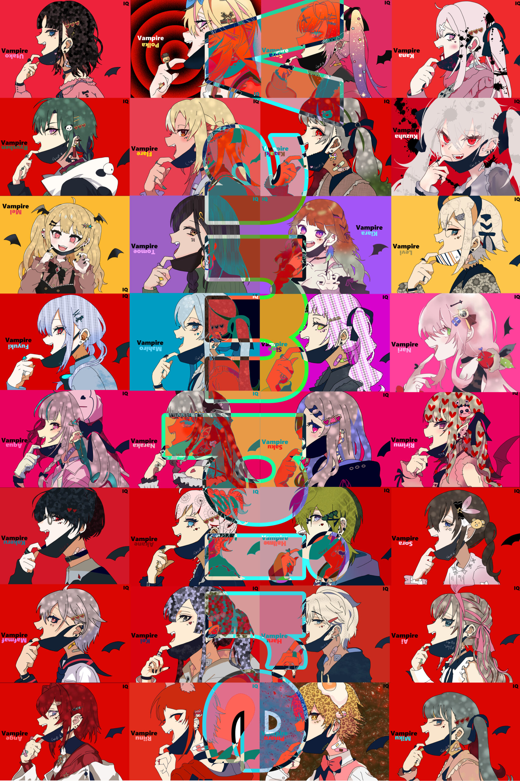 ヴァンパイア をカバーしたvtuberをイラストで描いて紹介すっぞ Iq