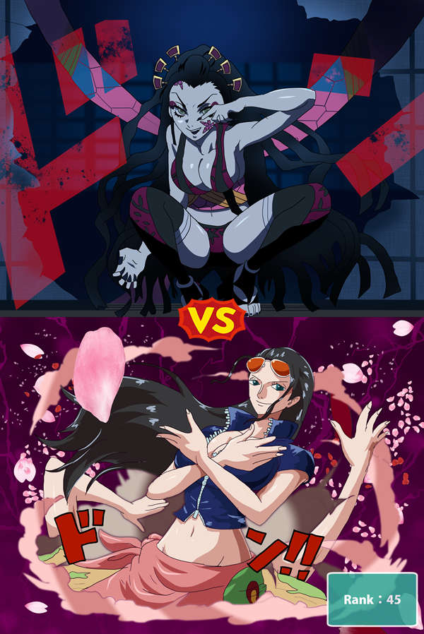 鬼滅の刃 の 堕姫 Vs ワンピース の ニコ ロビン 闘ったらどっちが強い Iq