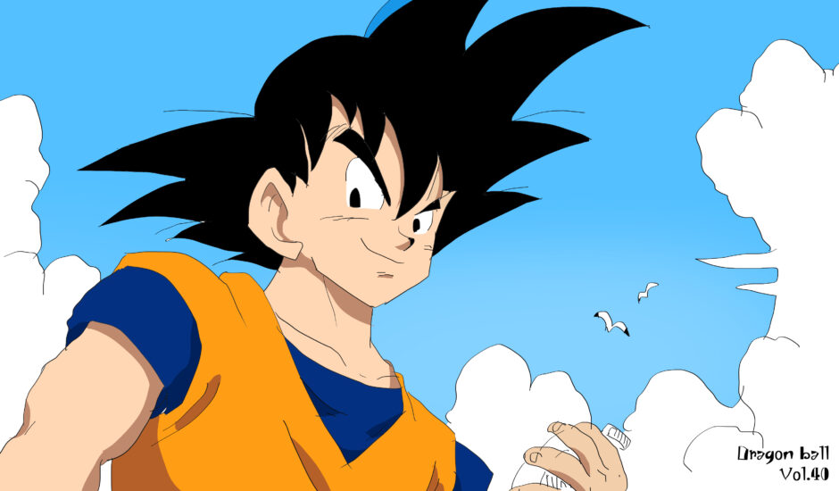 悟空がピッコロとの共闘を内心喜んでいるシーン イラスト ドラゴンボールz Iq